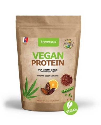 KOMPAVA Vegan protein s príchuťou čokoláda a pomaranč 525 g