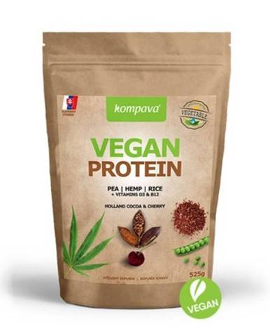 KOMPAVA Vegan protein s príchuťou čokoláda a višňa 525 g