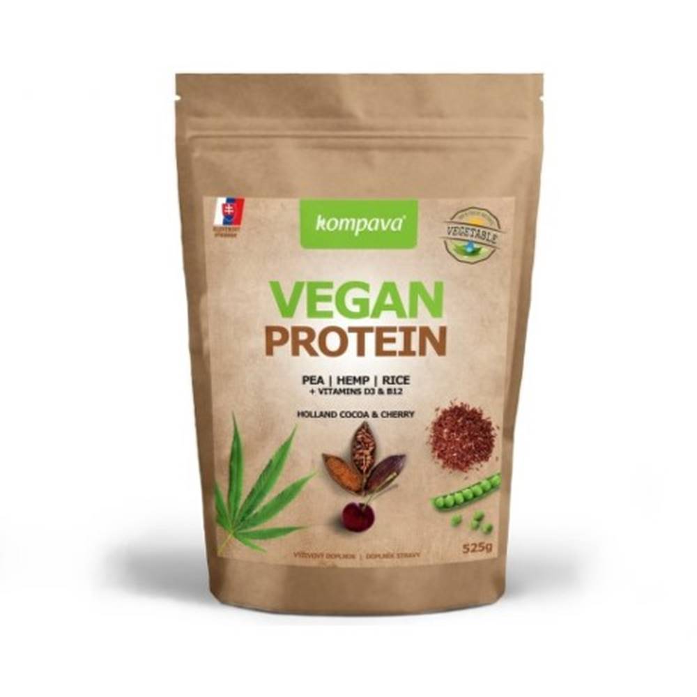Kompava KOMPAVA Vegan protein s príchuťou čokoláda a škorica 525 g