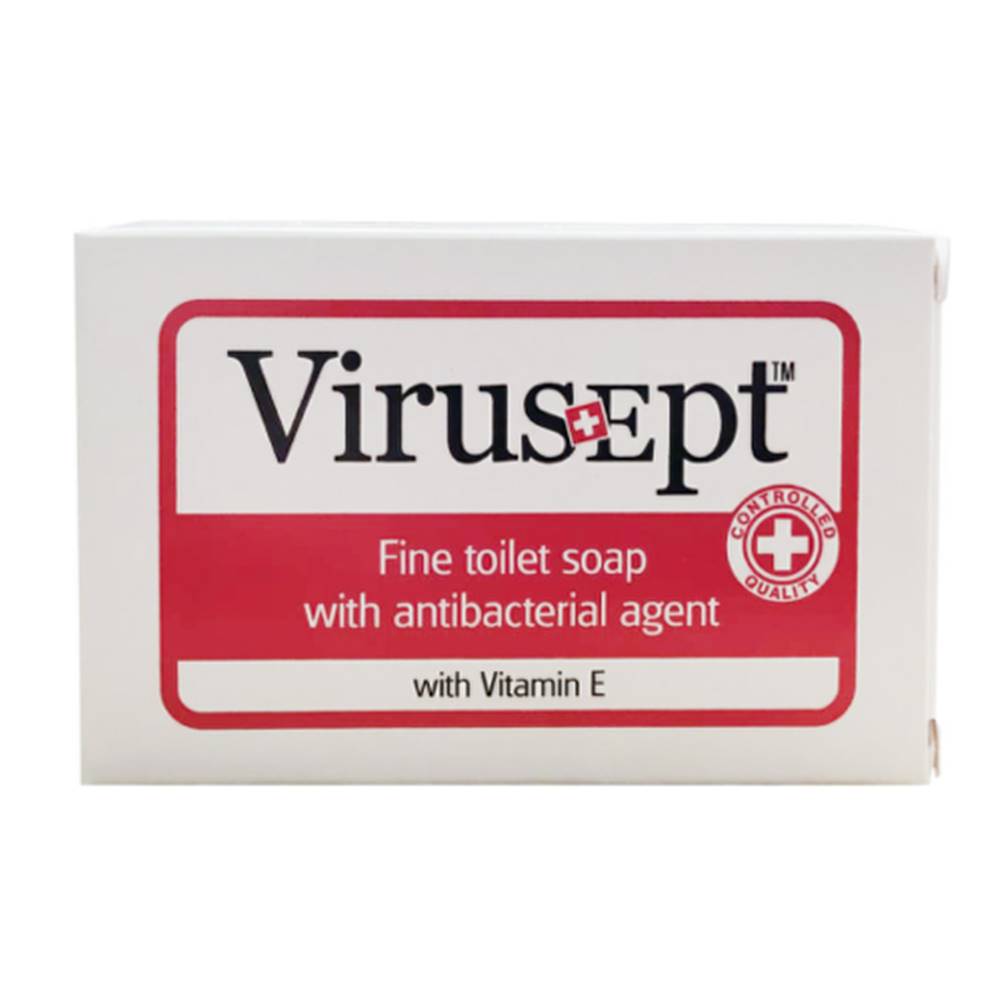 Virusept VIRUSEPT Toaletné mydlo s antibakteriálnou prísadou a vitamínom E 90 g
