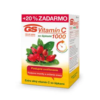 GS Vitamín C 1000 so šípkami 100 + 20 tbl